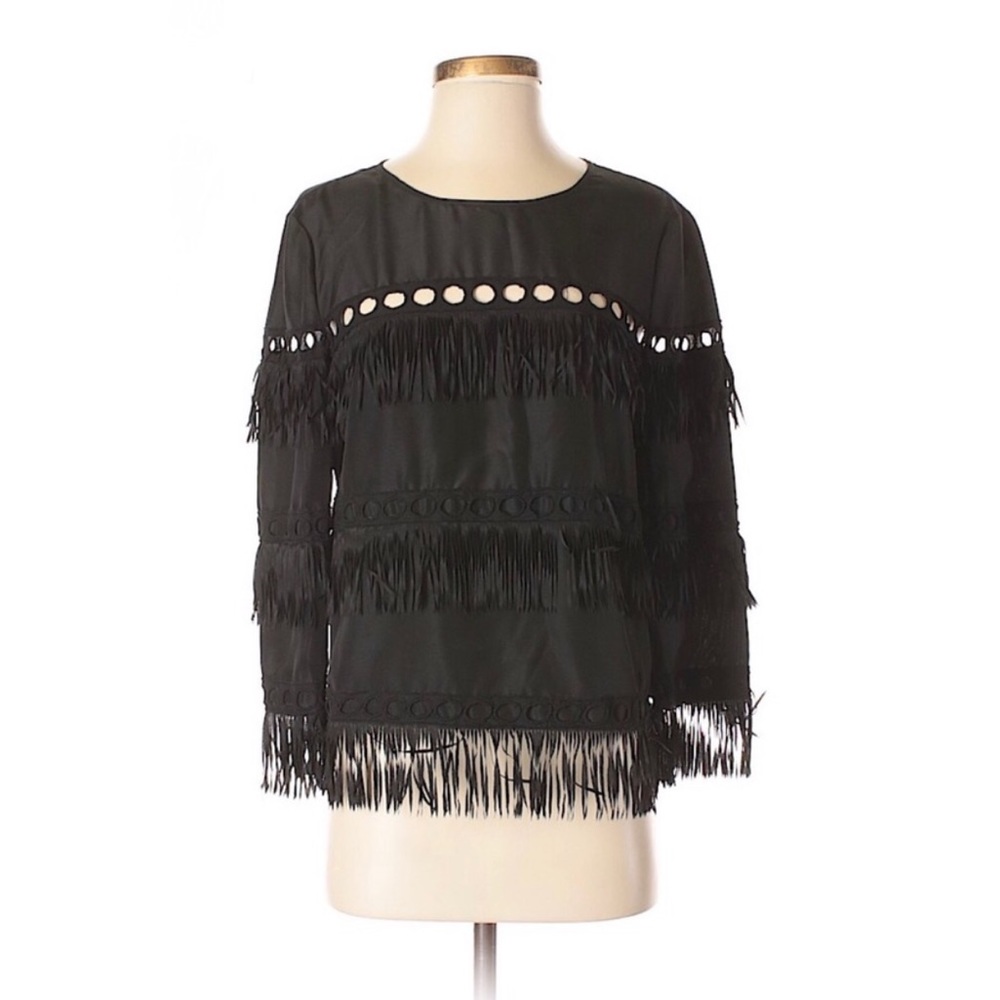 CHELSEA & VIOLET | Fringe Blouse